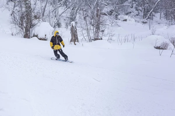 Maikop Adigeya Region Ruská Federace 2019 Rekreace Horách Aktivní Zimní — Stock fotografie