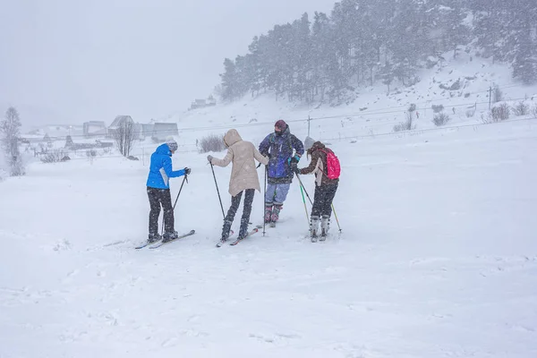 Maikop Adigeya Region Ρωσία 2019 Αναψυχή Στα Βουνά Δραστήρια Χειμερινά — Φωτογραφία Αρχείου