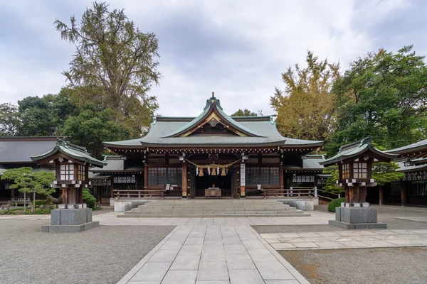 Santuário em Suizenji Jojuen jardim em Kumamoto, Japão — Fotografia de Stock