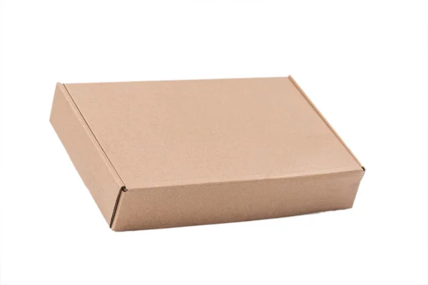 Cardboard box isolate on white background — Stock fotografie