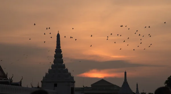 Warga Abstrak Bangkok di sekitar Grand Palace di Bangkok, untuk menghormati almarhum Raja Bhumibol Adulyadej , — Stok Foto