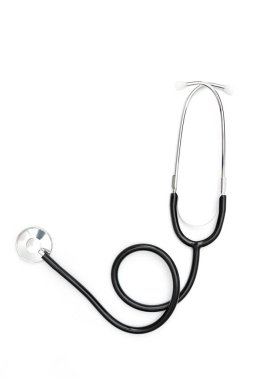 steteskop beyaz arkaplanda izole