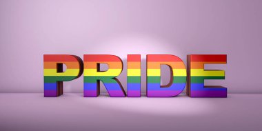 Eşcinsel gururu kavramı, sesli harfler. LGBTQ. LGBT