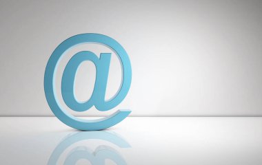 Gri arkaplanda kopyalama alanı olan mavi euro işareti