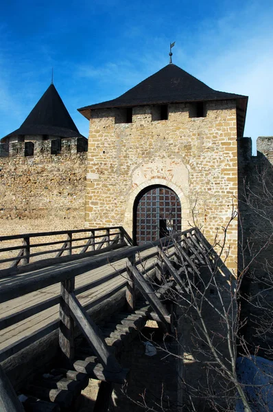 Старая крепость в Хотынской Черновицкой области — стоковое фото