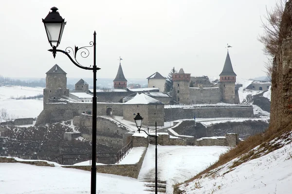 Старый замок в Каменце-Подольском — стоковое фото