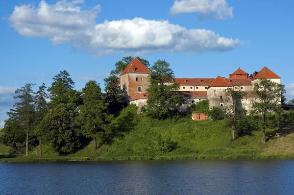 Vista al antiguo castillo en un día soleado — Foto de Stock