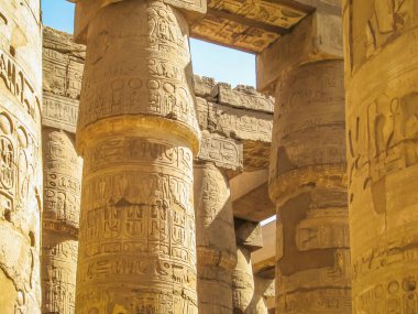 Anscient Tapınağı Karnak Luxor - yıkık Thebes Mısır