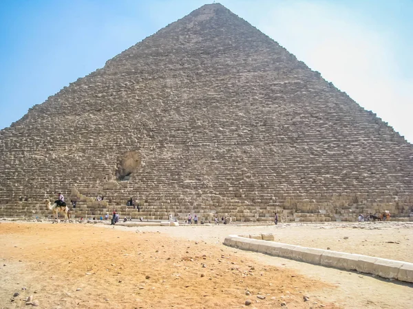 Giza Piramitleri Kahire Mısır Mısır Kahire Giza Giza Plat Tan — Stok fotoğraf