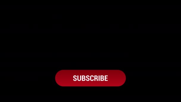 4k abonnement inférieur animation troisième bouton avec transparence 