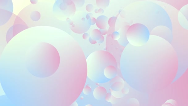 Fond géométrique abstrait de lumière avec des cercles mobiles et avec un gradient doux 