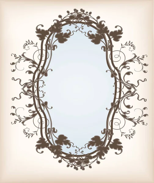 Victorian floral frame — Stock Vector