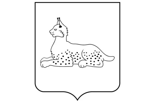 Escudo Armas Ciudad Logo Signo — Vector de stock