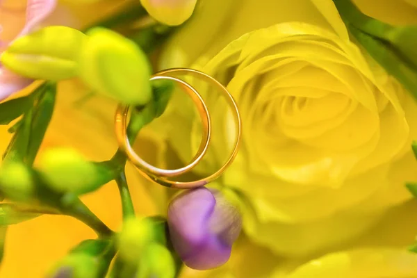 Wedding rings. Wedding symbols, attributes. Holiday, celebration