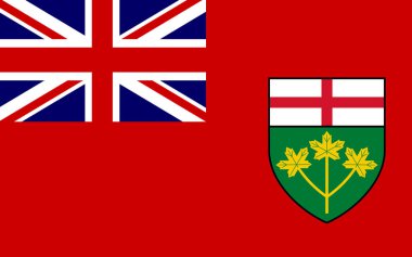 ontario, Kanada bayrağı