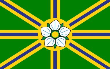Flag of Abbotsford in British Columbia, Canada clipart