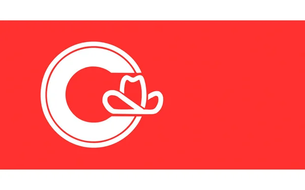 Flag of Calgary in Alberta, Canada — Stock Photo, Image