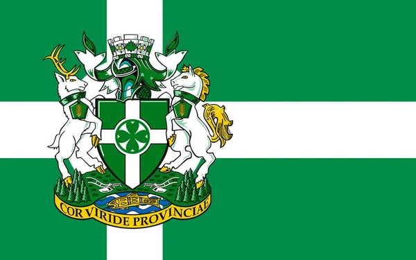Прапор Chilliwack в провінції Британська Колумбія, Канада — стокове фото