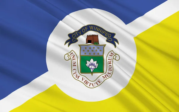 Flaga Winnipeg w prowincji Manitoba, Kanada — Zdjęcie stockowe