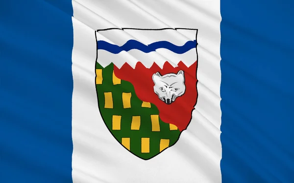ノースウェスト準州、カナダの旗 — ストック写真
