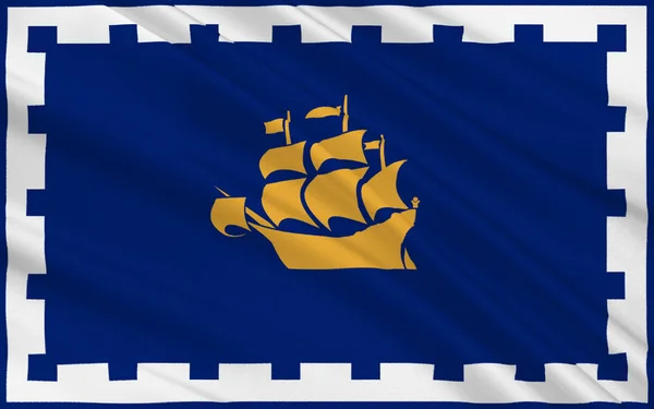 Flagge der Stadt Quebec, Kanada — Stockfoto