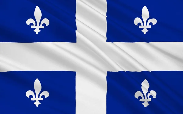 Bandeira de Quebec, Canadá — Fotografia de Stock