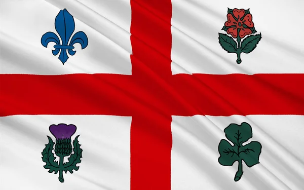 Bandera de Montreal Quebec, Canadá —  Fotos de Stock