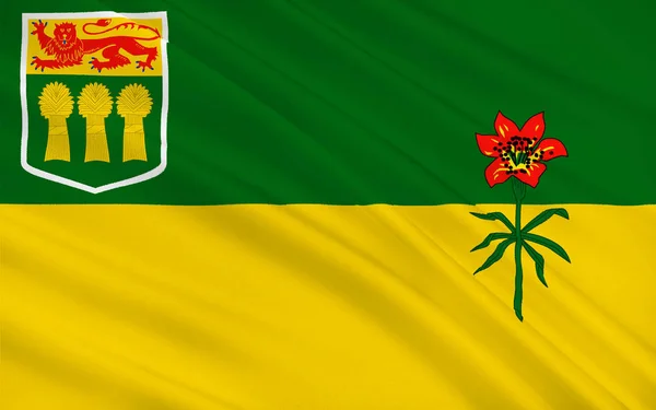Flagga saskatchewan i Kanada — Stockfoto