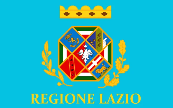 Flagga lazio, Italien — Stockfoto