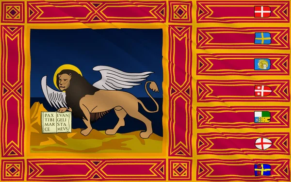 Σημαία του veneto, Ιταλία — Φωτογραφία Αρχείου