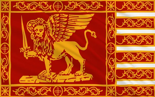 Σημαία της Βενετίας του Βένετο, Ιταλία — Φωτογραφία Αρχείου