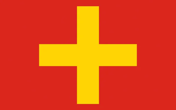 Flagga av Ancona Marche, Italien — Stockfoto