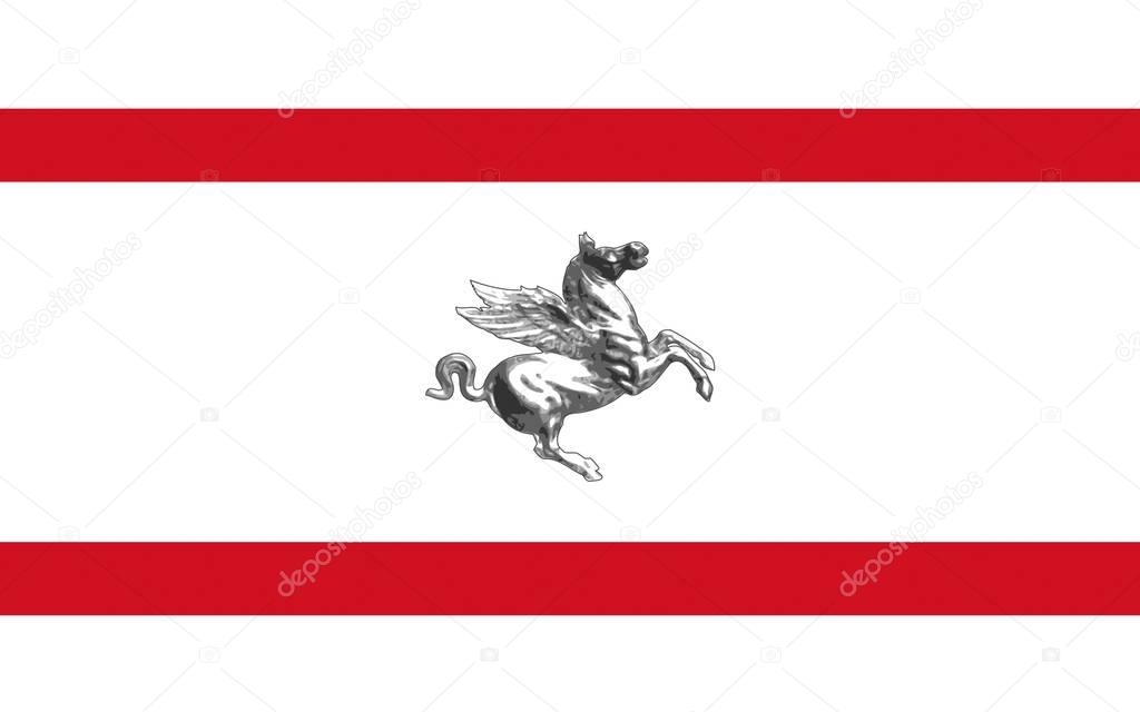 Flag of Tuscany, Italy