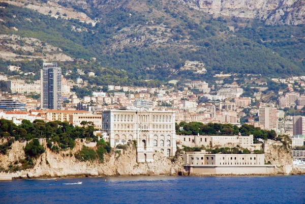 Weergave van het Oceanografisch Museum van Monaco, Monte Carlo uit de — Stockfoto