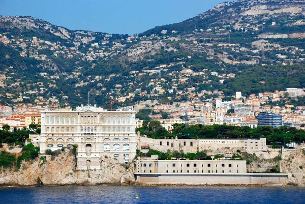 Veduta del Museo Oceanografico di Monaco, Monte Carlo dal — Foto Stock