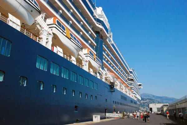 Cruise Liner Oosterdamm zacumowany w porcie w Monako — Zdjęcie stockowe