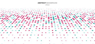 Soyut teknoloji fütüristik stil büyük veri mavi ve pembe geom