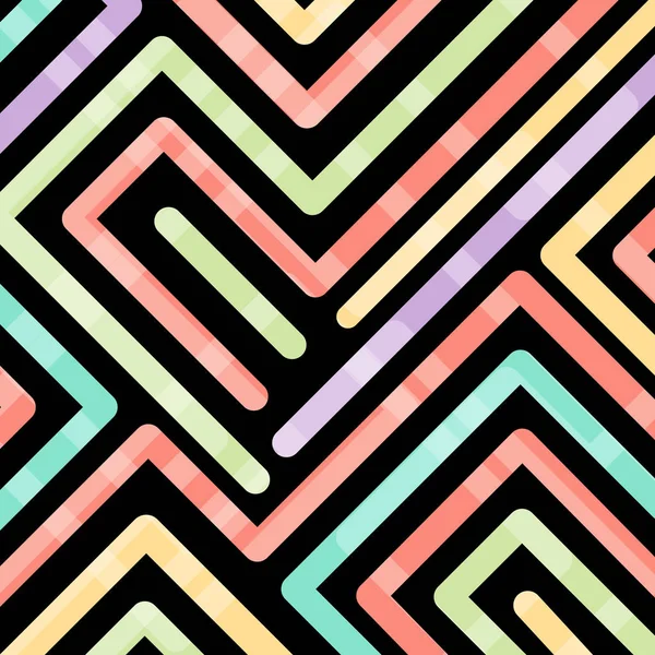 Abstract heldere kleur lijnen verbinding patroon overgang op bla — Stockvector