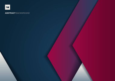 Soyut şablon geometrik üçgen üzerinde beyaz ve pembe renk