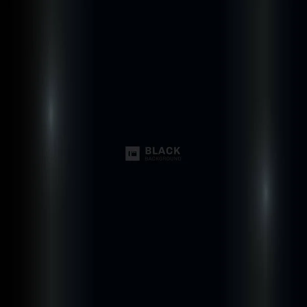 Abstract black gradient background with lighting effect. — Stock Vector