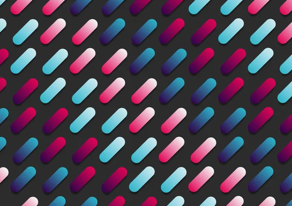 Abstrakte rosa und blaue Verlaufsfarbe abgerundete Linie diagonale Patt — Stockvektor