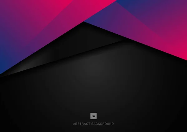 Abstract template blue and pink vibrant color geometric triangle — Stockový vektor