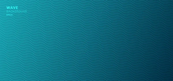Abstract Banner Web Template Blauwe Golf Lijnen Patroon Achtergrond Textuur — Stockvector