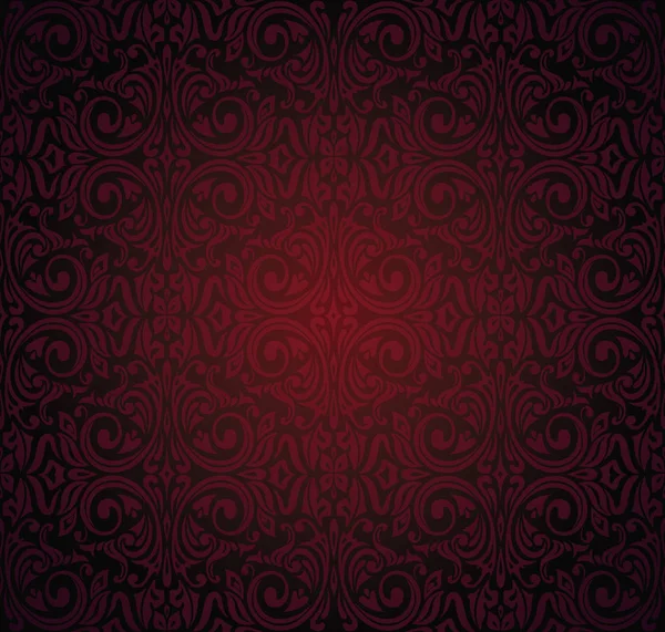 Dunkel rot braun Tapete Vektor Hintergrund — Stockvektor