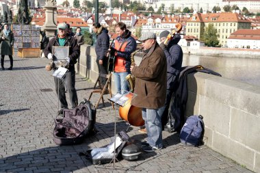 Prag 'daki Sokak Müzisyenleri