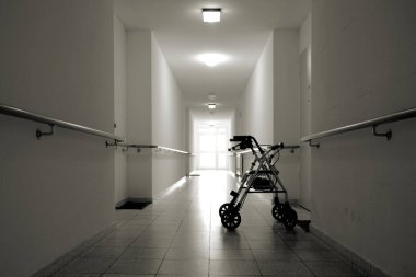 Corridor in a nursing home clipart