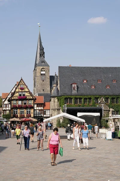 Gamla stan i Quedlinburg — Stockfoto
