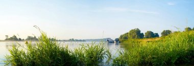 Nehir Elbe Magdeburg yakınındaki