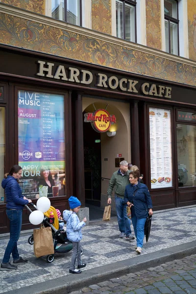 Prag Tschechische Republik September 2019 Touristen Vor Dem Beliebten Hard — Stockfoto