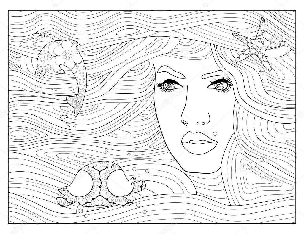 Water Element Coloring Page